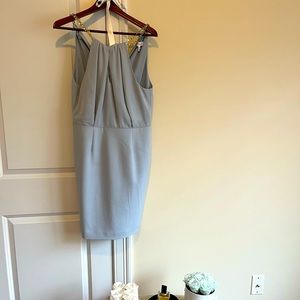 Reiss Powder blue dress with chain detail… gorgeous!
